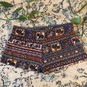 Boho Elephant Shorts XL